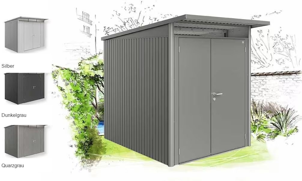 Metall-Gartenhaus Avantgarde A2 Biohort – 180x260cm Außenbereich