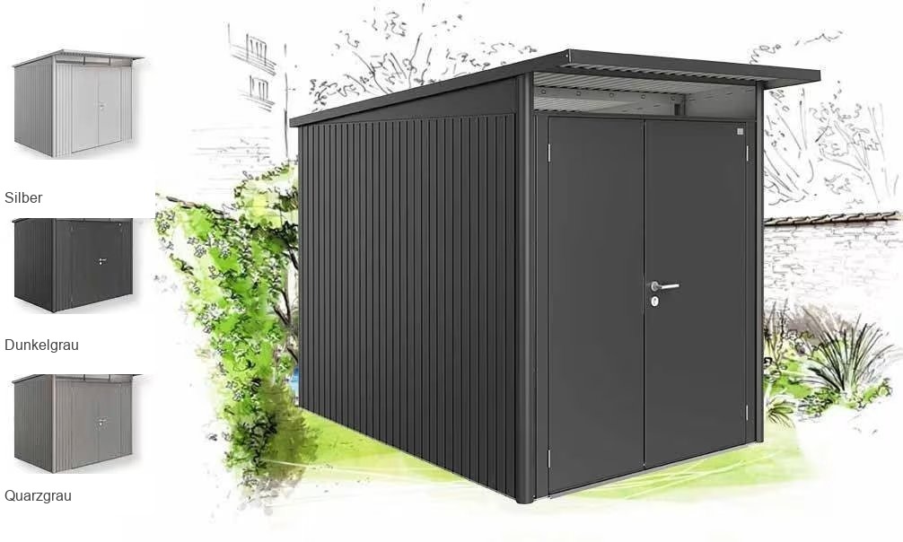 Metall-Gartenhaus Avantgarde A3 – 180x300cm Außenbereich