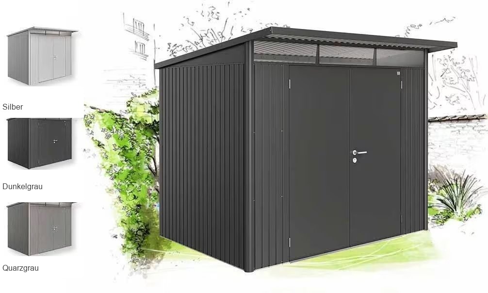 Metall-Gartenhaus Avantgarde A5 – 260x220cm Außenbereich