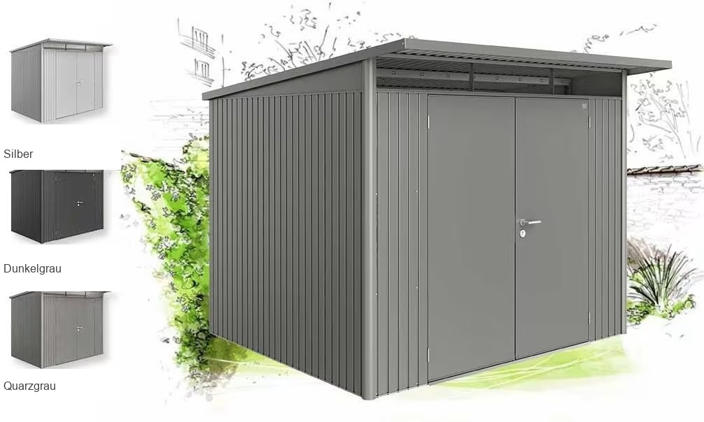 Metall-Gartenhaus Avantgarde A6 Biohort – 260x260cm Außenbereich