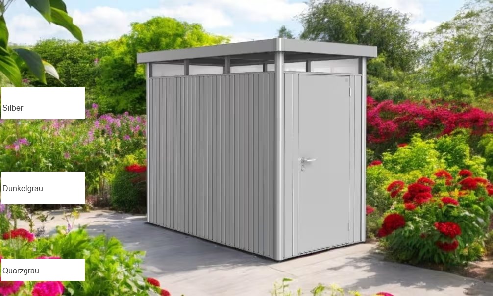 Metall-Gartenhaus Highline HS – 155x275cm – Biohort