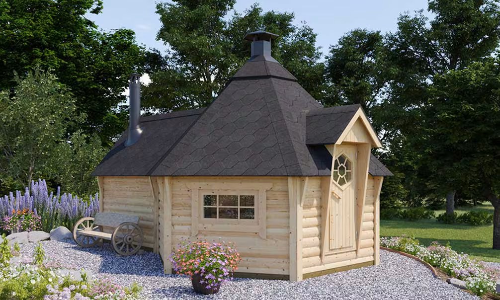 KOTA GRILL SAUNA VALTOLA Bohlen 44mm – 9 + 4 m²