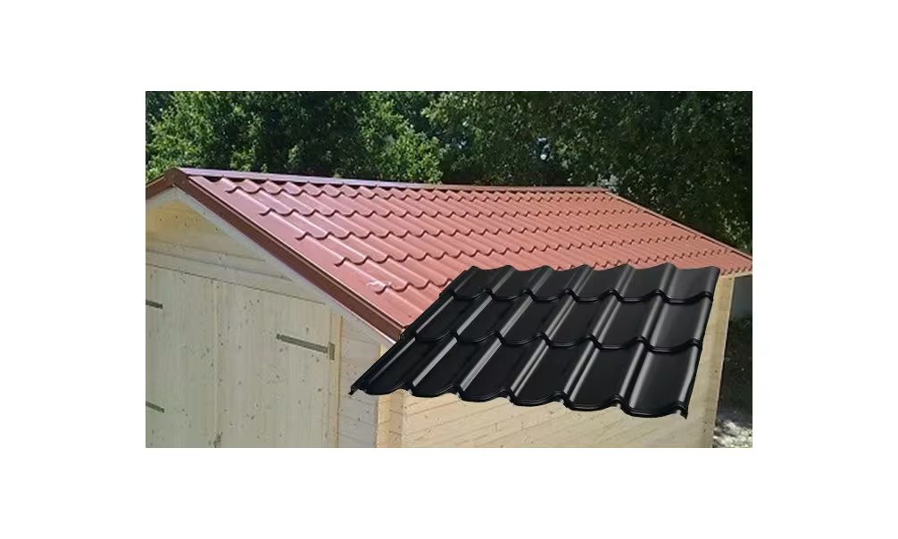 Stahlziegel für Gartenhaus Rhône 34mm – Bild 6