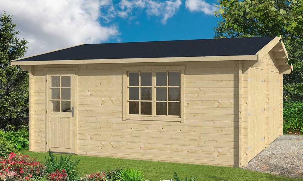 Doppelgarage DAX Leimbohlen 70mm – 27,8m² Innenraum – Bild 2