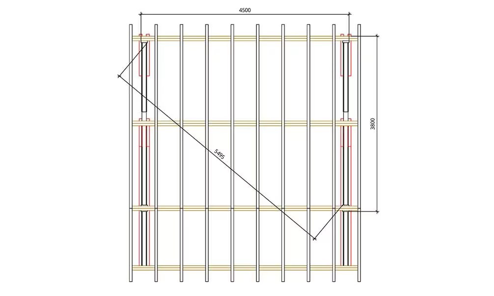 Doppelcarport Cholet 17 asymmetrisch – 27,85 m² nicht überdacht – Bild 5