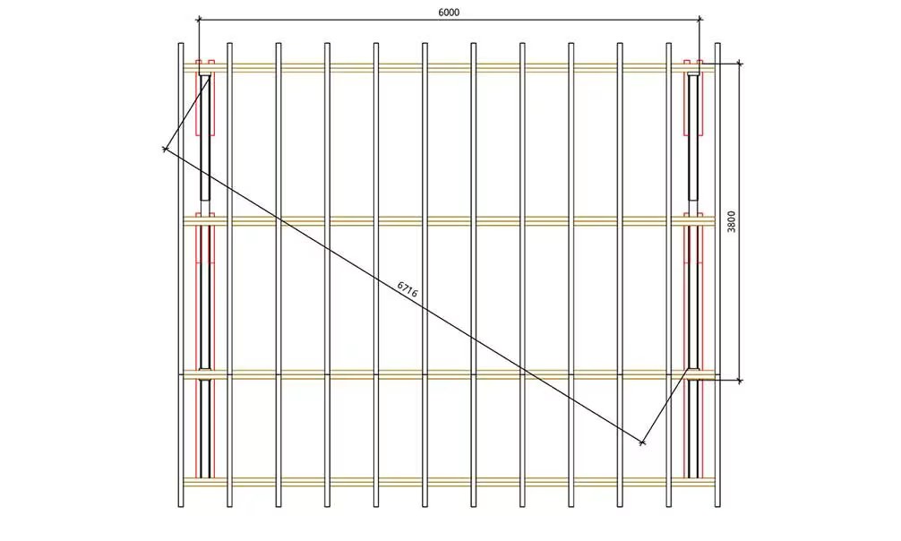 Doppelcarport Cholet 23 asymmetrisch – 36.21 m² nicht überdacht – Bild 3