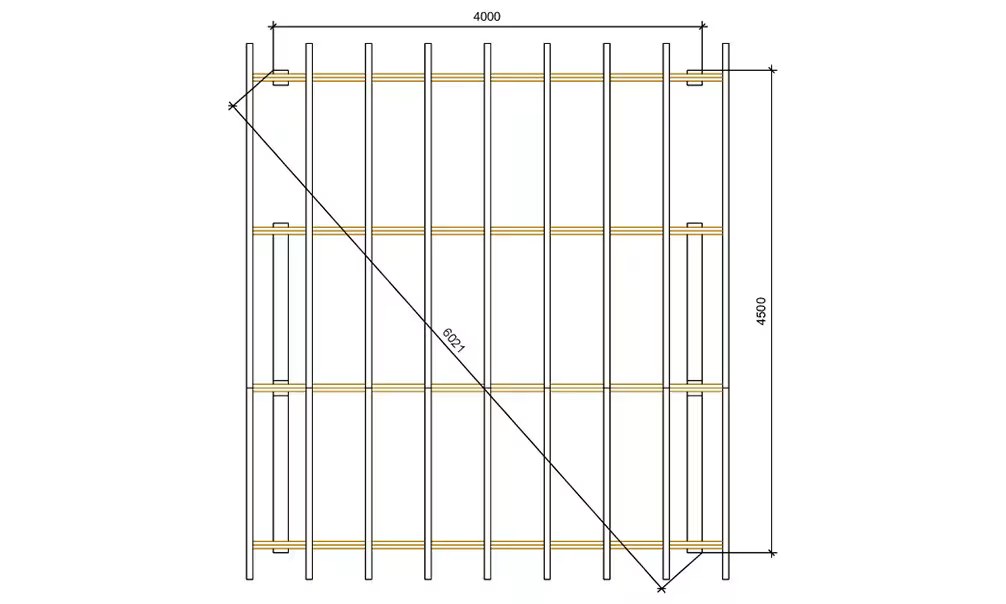 Carport 1 Fahrzeug Vincennes 18A – asymmetrisches Satteldach – 22,5m² nicht überdacht – Bild 4