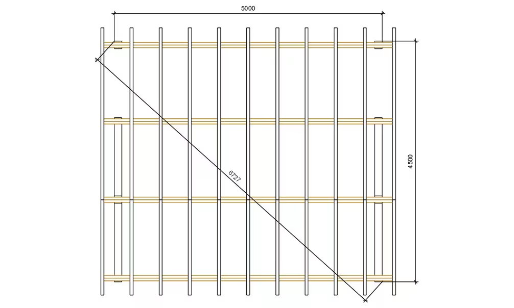 Doppelcarport Vincennes 23 – asymmetrisches Satteldach – 27.5 m² nicht überdacht – Bild 4