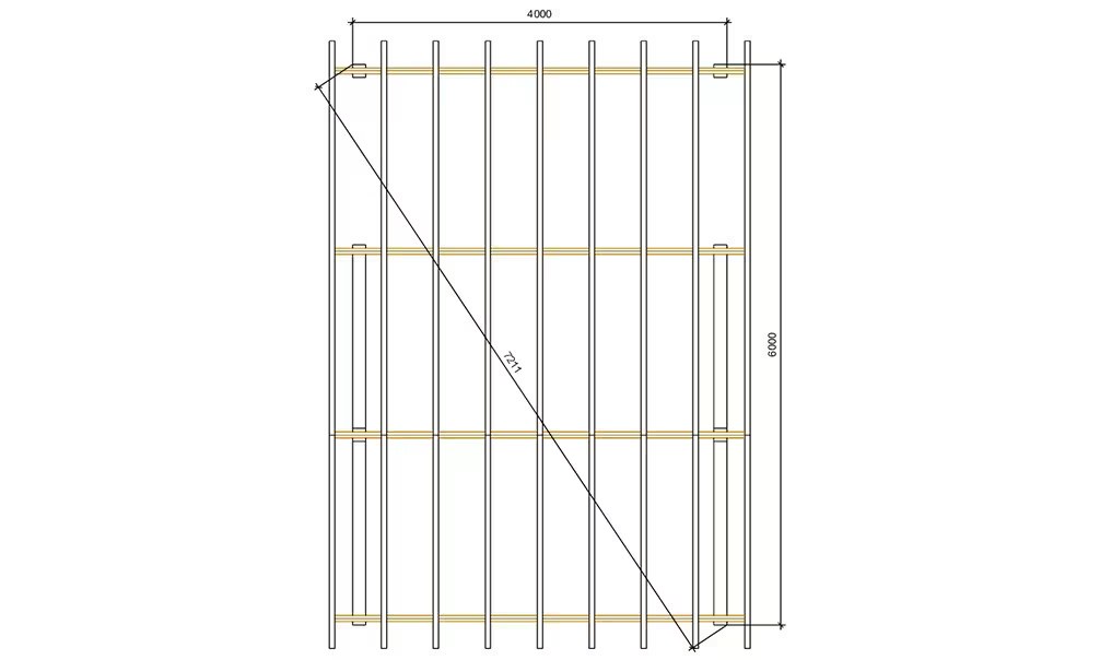 Doppelcarport Vincennes 24 – asymmetrisches Satteldach – 29.25 m² nicht überdacht – Bild 4