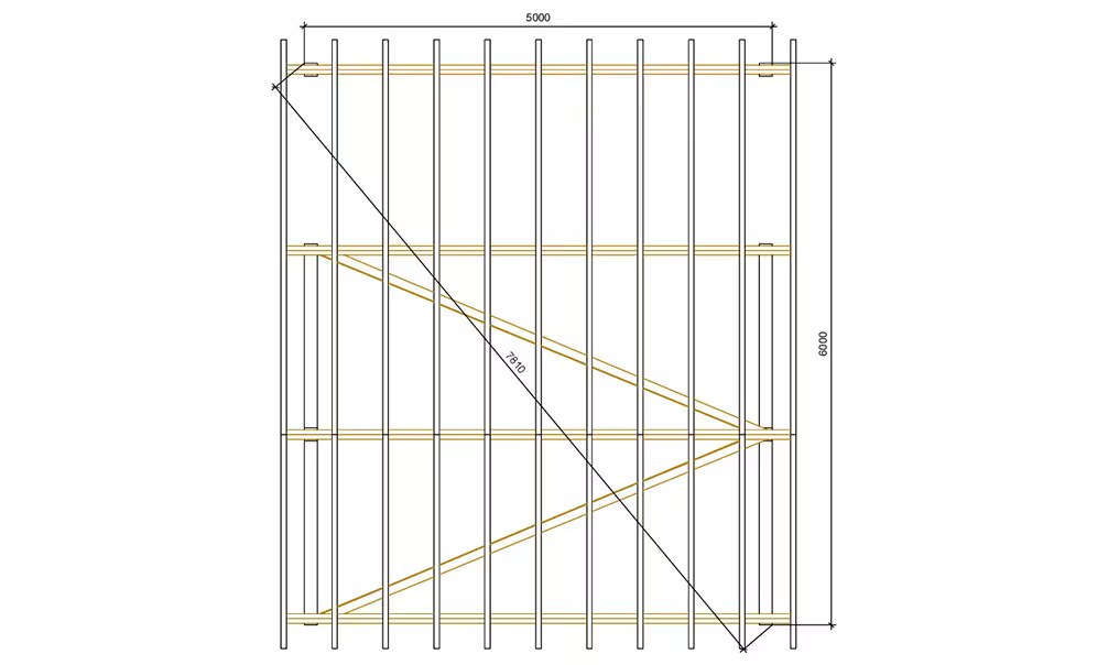 Doppelcarport Vincennes 30 – asymmetrisches Satteldach – 35.75 m² nicht überdacht – Bild 3
