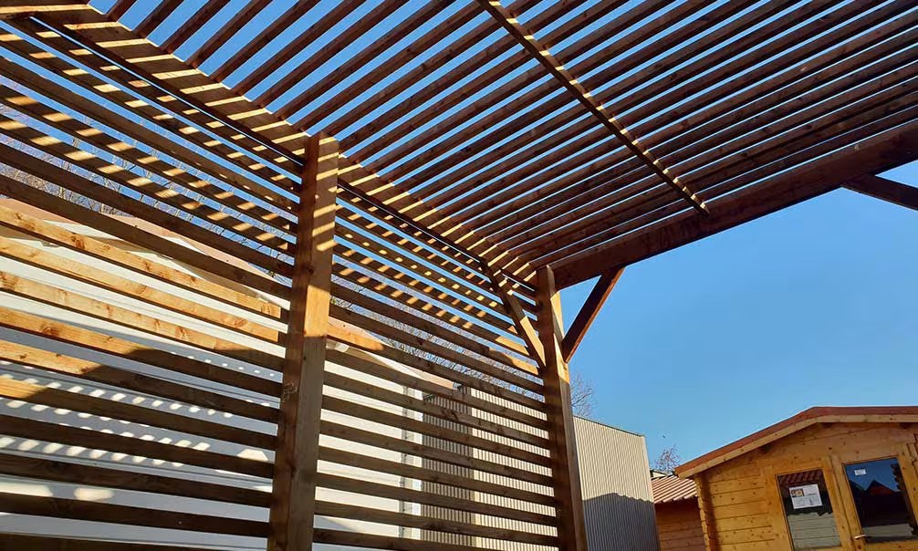 Freistehende Pergola – 15,21 m² – 390 x 390 cm – Bild 3