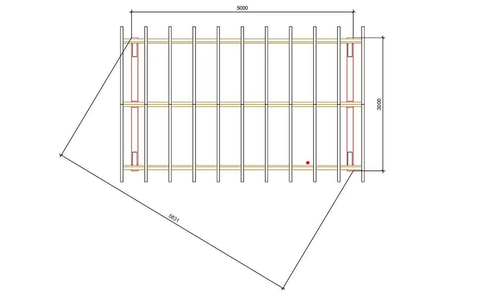 Carport 1 Fahrzeug Thionville 15 – 19,25m² nicht überdacht – Bild 4
