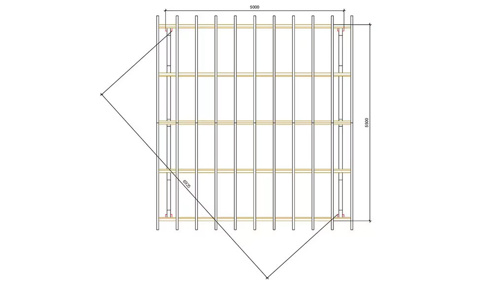 Doppelcarport Thionville 28 – 33 m² nicht überdacht – Bild 2