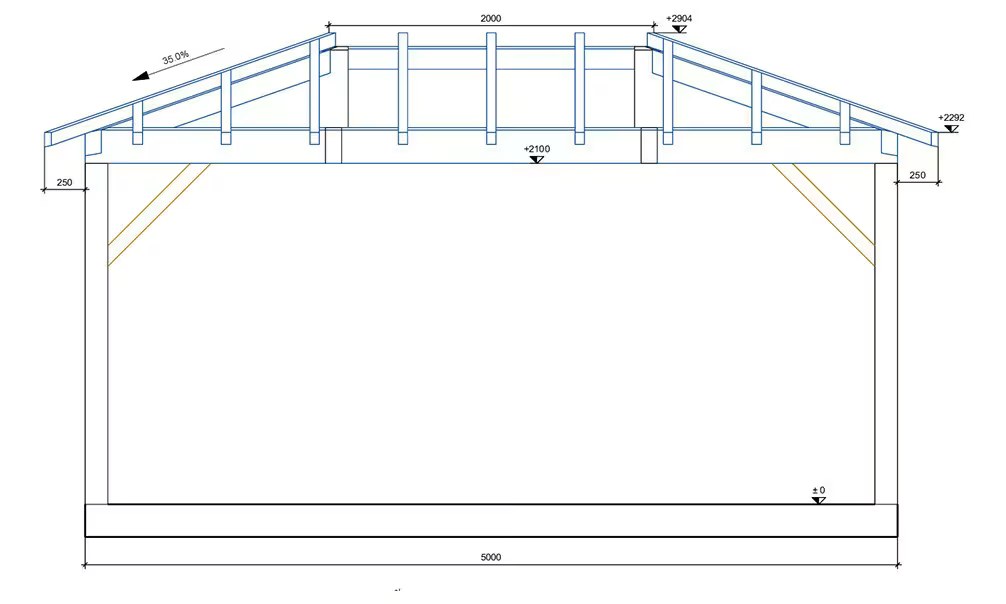 Pergola Le Mans 15 – 19,25 m² nicht überdacht – Bild 2