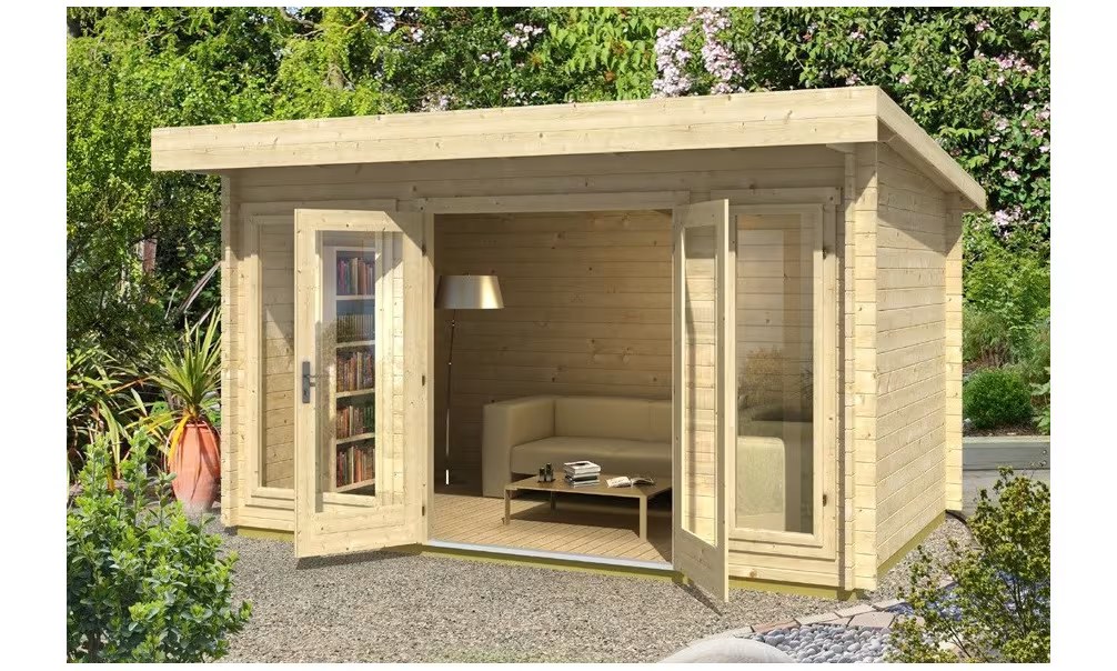 Gartenhaus Pultdach DORSET 34mm – 9,3m² Innenraum – Bild 2