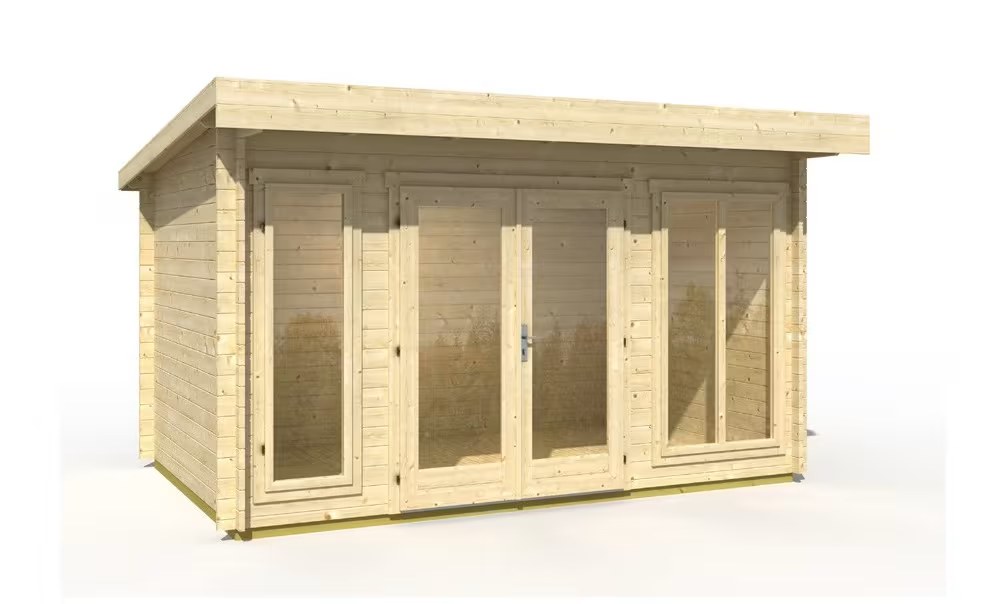 Gartenhaus Pultdach DORSET 34mm – 9,3m² Innenraum – Bild 3