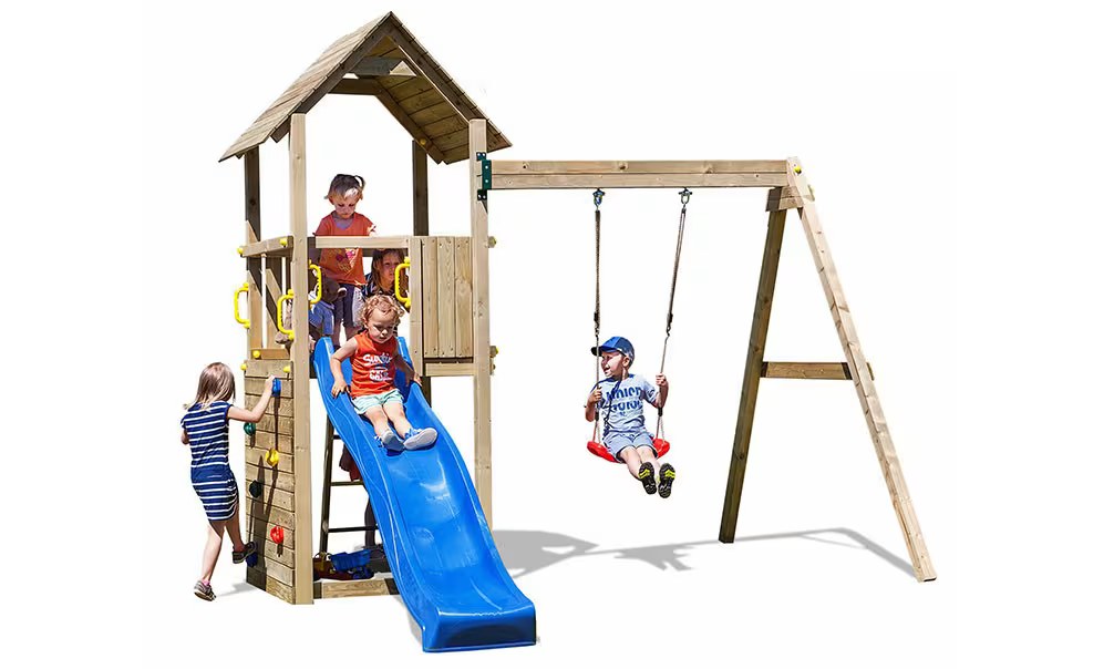 Kletterturm für Kinder aus druckimprägniertem Holz CAROL 2 Fungoo
