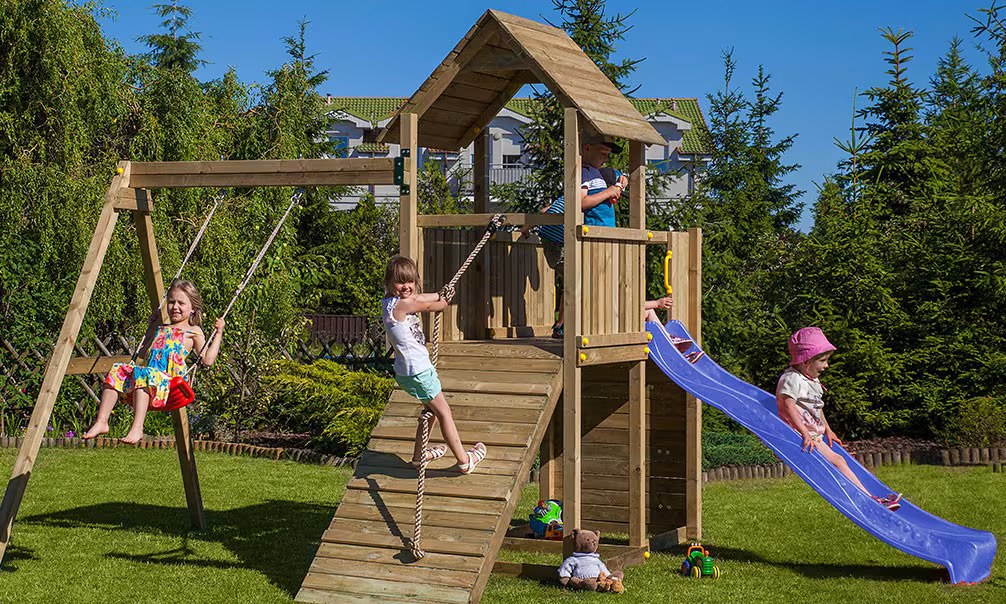 Spielturm für Kinder aus autoklaviertem Holz CAROL 3 Fungoo – Bild 2