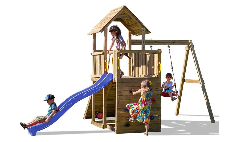 Spielturm für Kinder aus autoklaviertem Holz CAROL 3 Fungoo