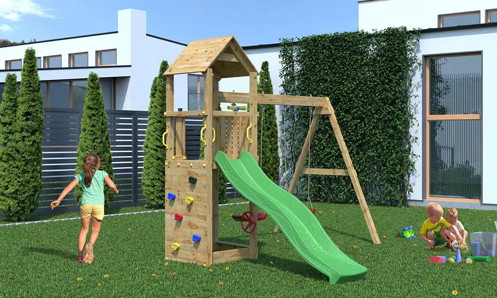 Spielturm für Kinder aus autoklaviertem Holz Flappi Fungoo – Bild 3