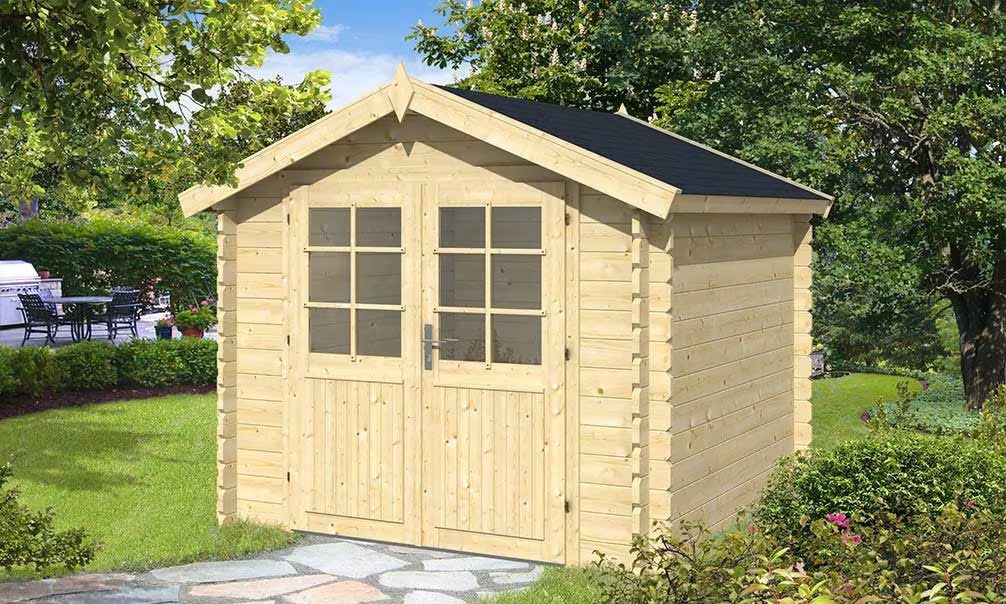 Gartenhaus BRETAGNE 34mm – 5m² Innenraum 230×230 cm 34mm