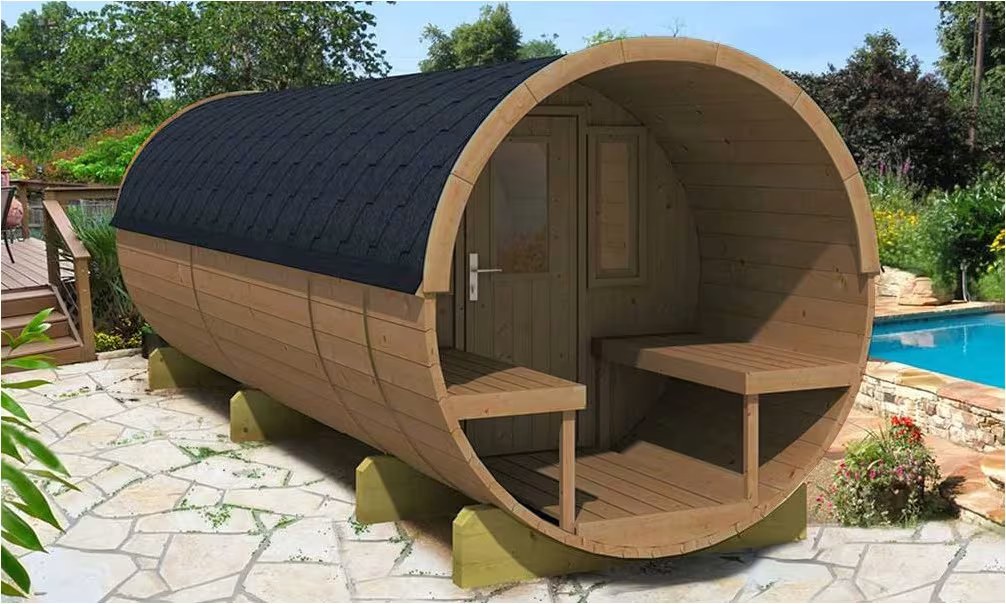 Camping-Fass KAURILA 480 – thermisch behandeltes Holz 42mm