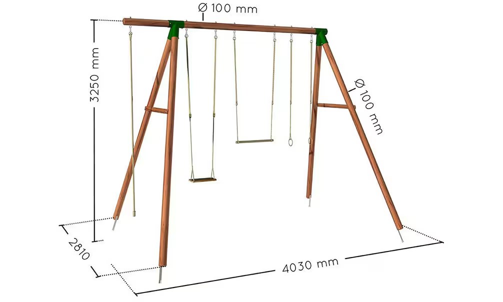 Spielturm für Kinder aus autoklaviertem Holz Flappi Fungoo – Bild 4