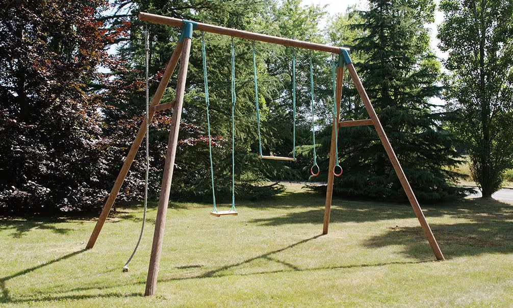Klettergerüst für Kinder aus autoklaviertem Holz Galdar – 4 Geräte – Bild 3