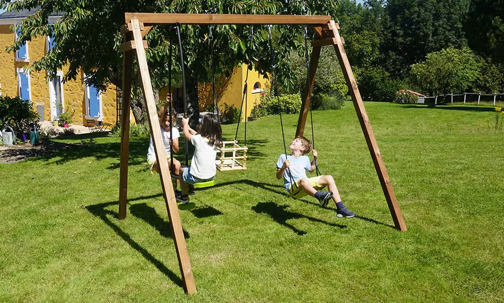 Klettergerüst für Kinder aus autoklaviertem Holz Pierre – 3 Geräte – Bild 2