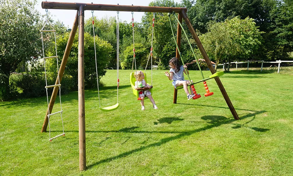 Klettergerüst für Kinder aus autoklaviertem Holz Suzon – 4 Geräte – Bild 2
