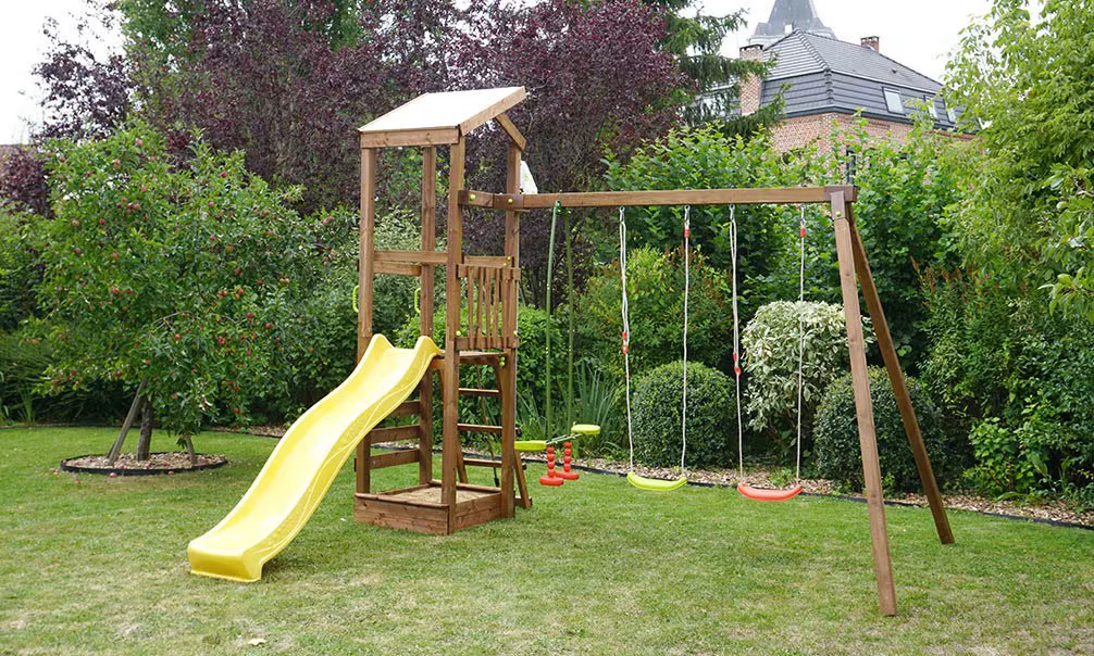Kletterturm für Kinder aus druckimprägniertem Holz Féroé – Bild 2