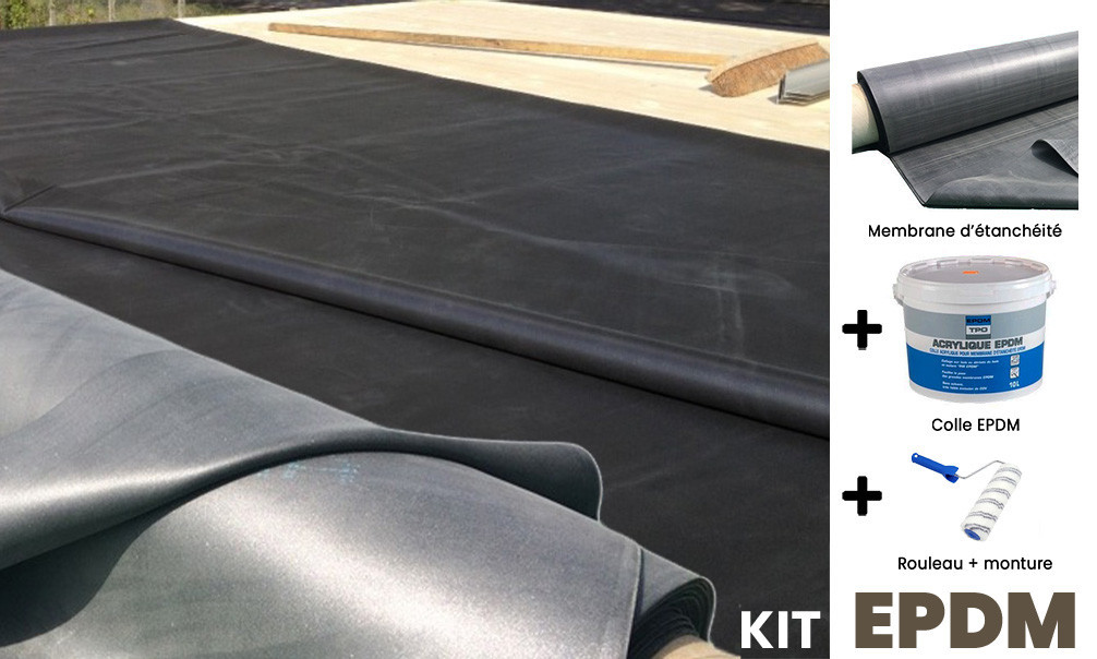 EPDM-Membran-Kit 610 x 880cm für Flachdächer – Ep 1,14mm