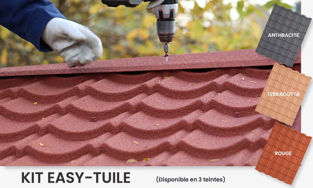EASY-Tuile – Paneele – modulare Dachziegel für Gartenhaus Perpignan 25 – Bild 5