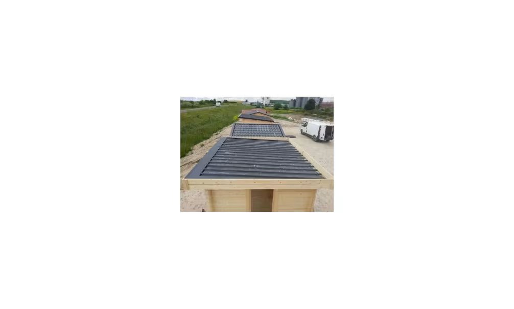 KIT Flachstahlblech Rot oder Anthrazit für Carport Thones – Bild 2
