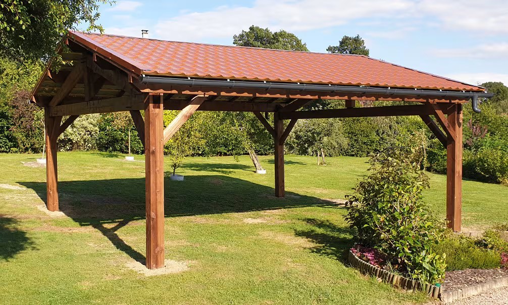 Doppelcarport Thionville 33 – 39 m² nicht überdacht – Bild 5