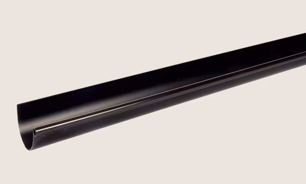PVC-Dachrinnen-Kit D25 Pultdach 600 cm max. Schiefergrau – Bild 2