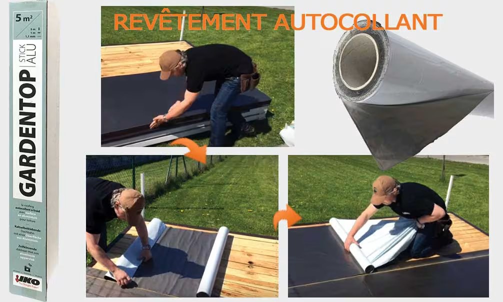 Selbstklebendes Bitumenabdichtung Gardentop Stick Alu IKO 7 Rollen – Bild 2