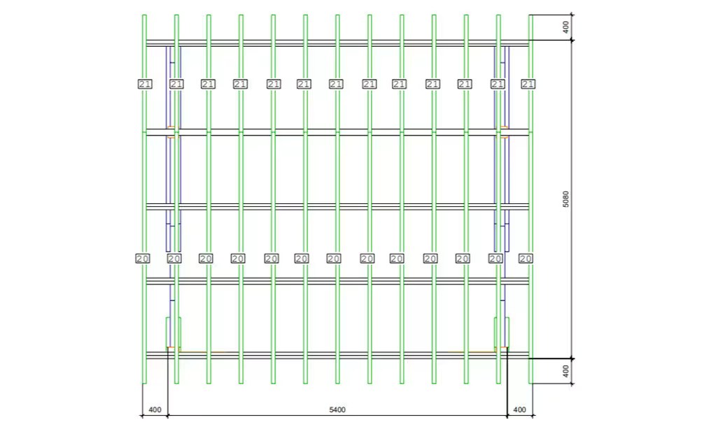 Carport Avranche asymmetrisch – 38,1m² überdacht – Bild 4