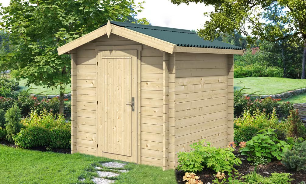 Gartenhaus OUVRIER 1 34mm - 4m² Innenraum 227x227 cm 34mm