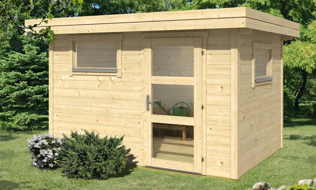 Gartenhaus ANNECY 1 28mm - 7,3m² Innenraum 325x235 cm