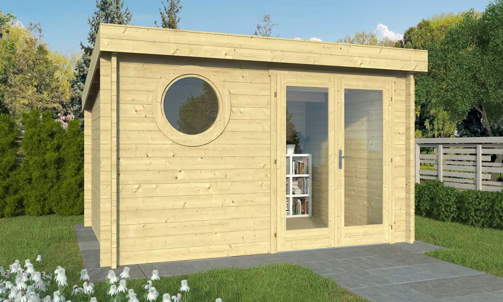Gartenhaus Carquefou B 44mm – 9,40m² Innenraum