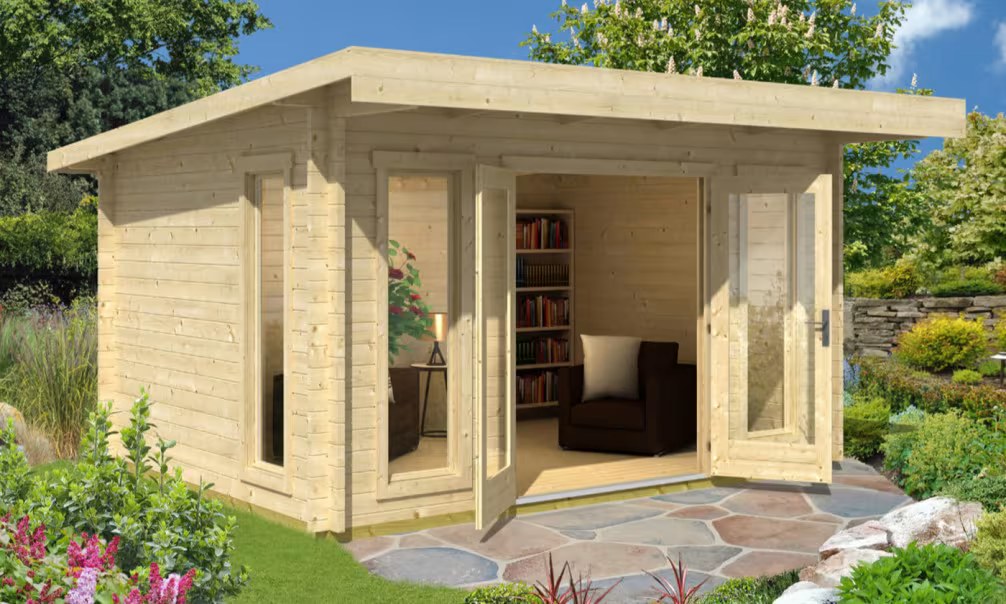 Gartenhaus BARBADOS 3 44mm – 11,64m² Innenraum