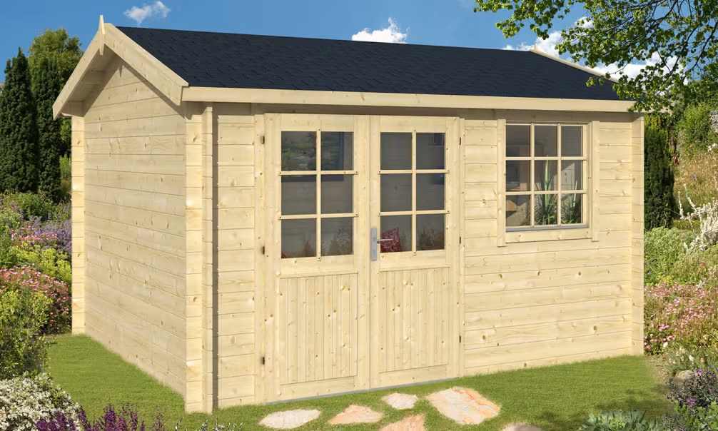 Gartenhaus AVIGNON 34mm – 10,8m² Innenraum 367×307 cm