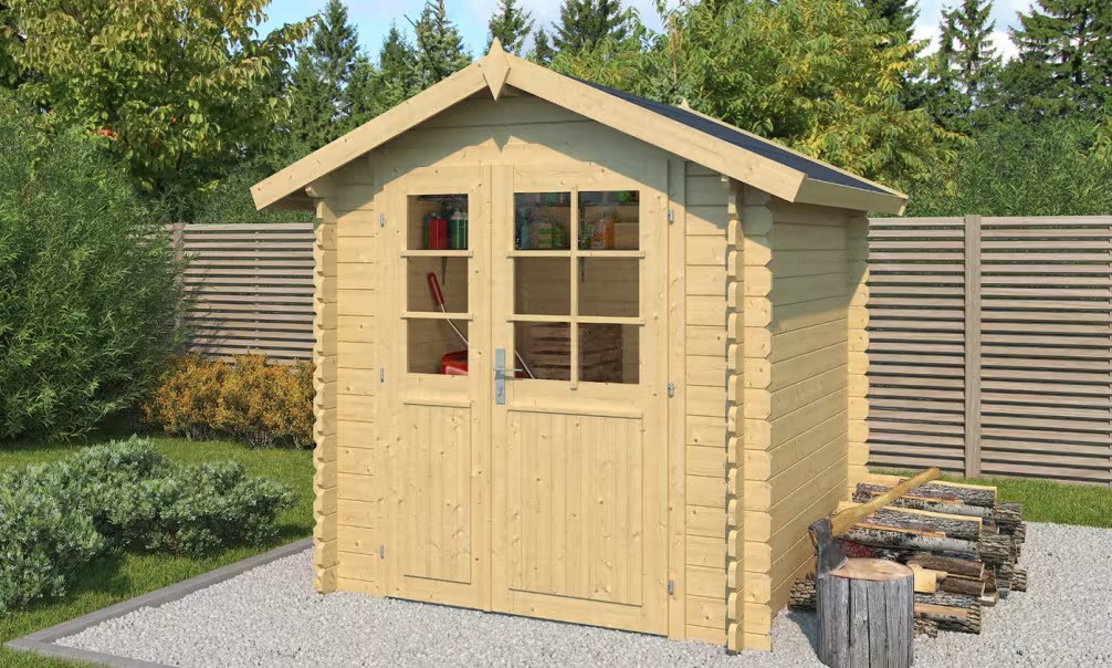 Gartenhaus ARDENNES 34mm – 3,4m² Innenraum 190×190 cm 34mm
