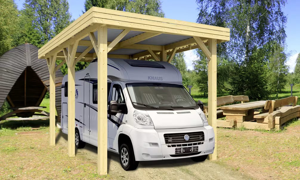 Carport und Wohnmobilstellplatz Evasion - 23,4m² überdacht