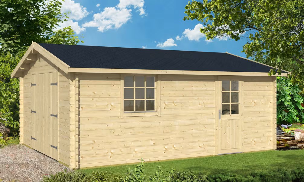 Garage 1 Fahrzeug GRENOBLE 44mm - 23,8m² Innenraum