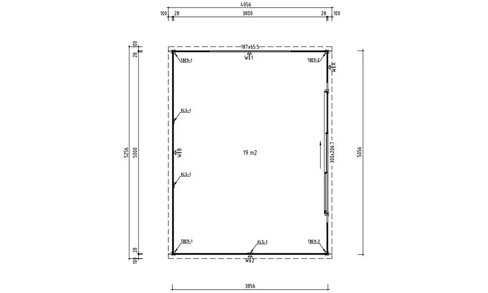 Holzpoolhaus – Schwimmbad-Bausatz Finéo 4 28mm Stärke – 19m² Innenraum – Bild 2