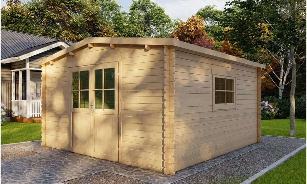 Gartenhaus Rohholz Marmande 15 Ep 28mm 370×370 cm