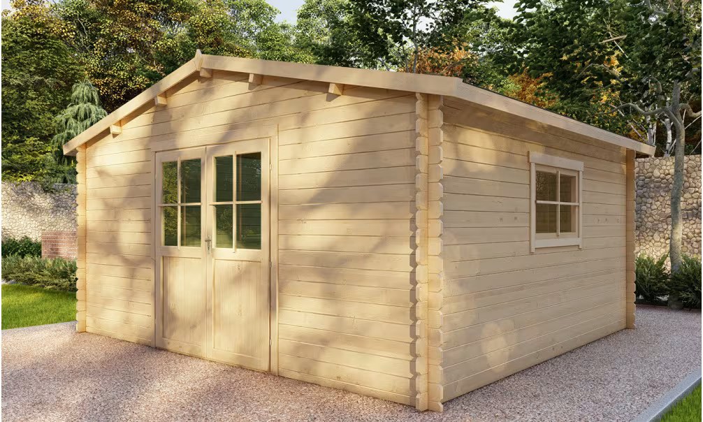 Gartenhaus Rohholz Marmande 18 Ep 28mm 432×382 cm