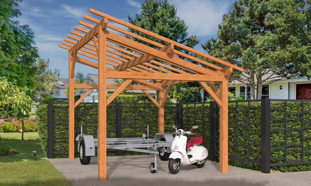 Carport 1 Fahrzeug Le Havre 12 – 15.75 m² nicht überdacht